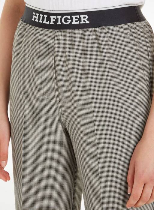 شلوار پارچه ای زنانه تامی هیلفیگر طوسی خاکستری مدل 5915