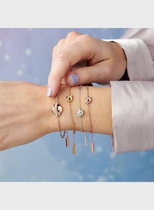 دستبند زنانه طلایی رز برند olivia burton