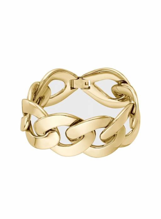 دستبند زنانه باس طلایی مدل 8808