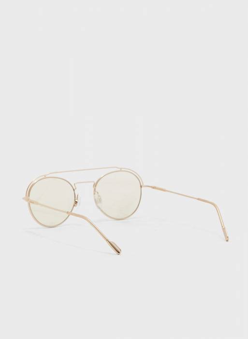 عینک آفتابی زنانه کلوین کلاین طلایی مدل 2082