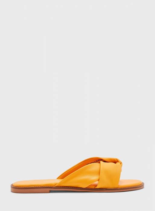 صندل زنانه ورومودا نارنجی زرد مدل 6087