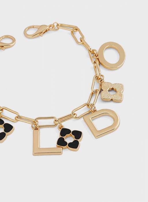 دستبند زنانه الدو مشکی طلایی مدل 6361