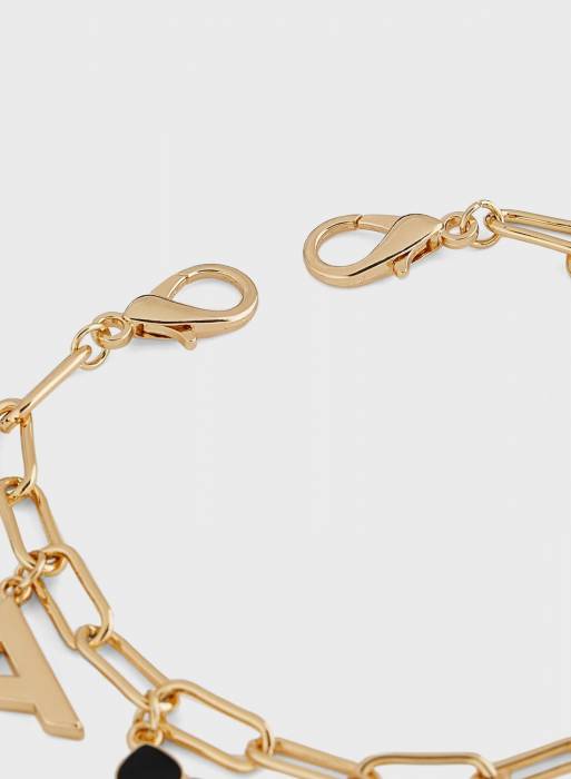 دستبند زنانه الدو مشکی طلایی مدل 6361