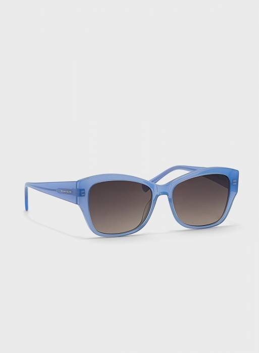 عینک آفتابی زنانه هاکرز آبی مدل 6777
