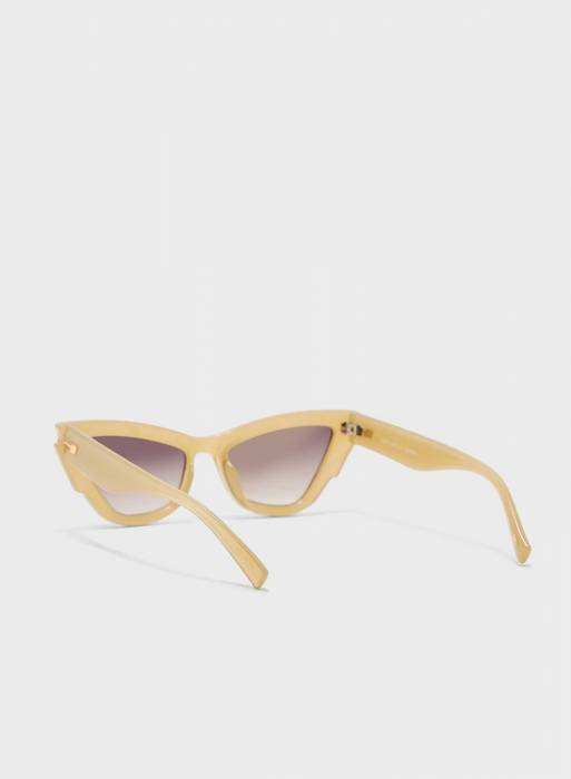 عینک آفتابی زنانه زیتونی روشن برند le specs
