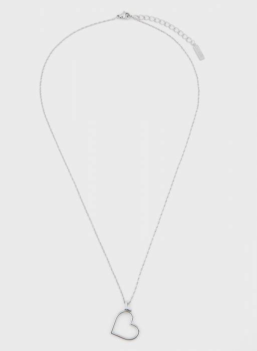 گردنبند زنانه لاکوست نقره ای مدل 1272