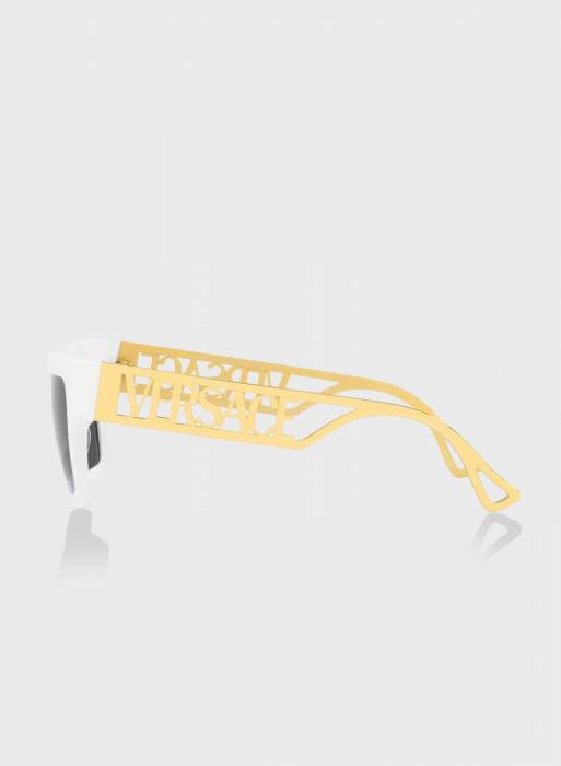عینک آفتابی زنانه ورساچه طلایی سفید مدل 3297