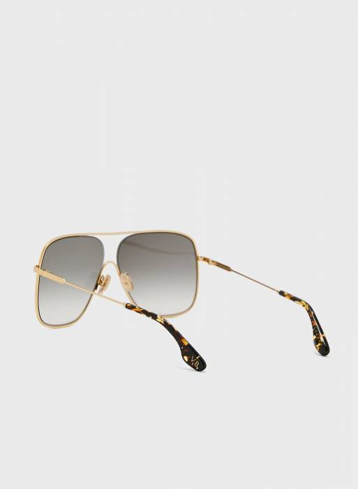 عینک آفتابی زنانه طلایی برند victoria beckham