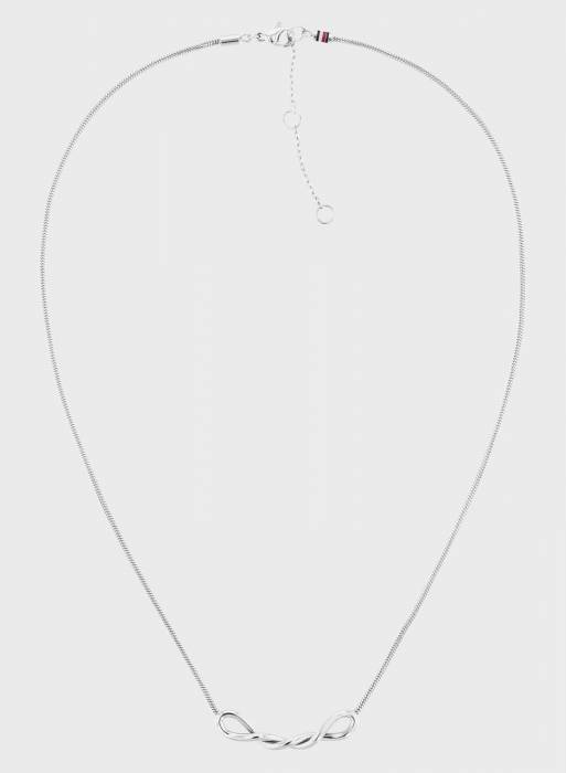 گردنبند زنانه تامی هیلفیگر نقره ای مدل 4767