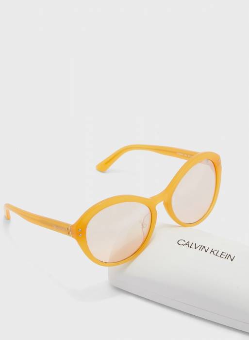 عینک آفتابی زنانه کلوین کلاین نارنجی مدل 4990