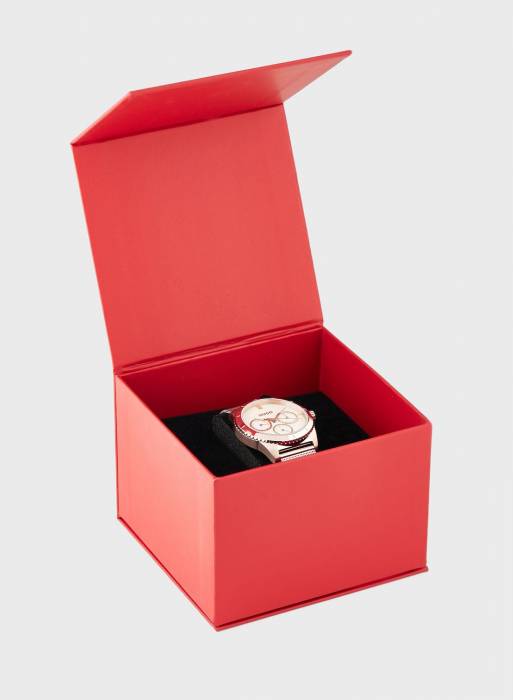 ساعت زنانه هوگو طلایی رز مدل 4998