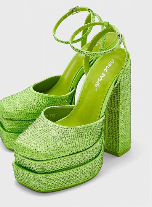 کفش پاشنه بلند سبز برند public desire