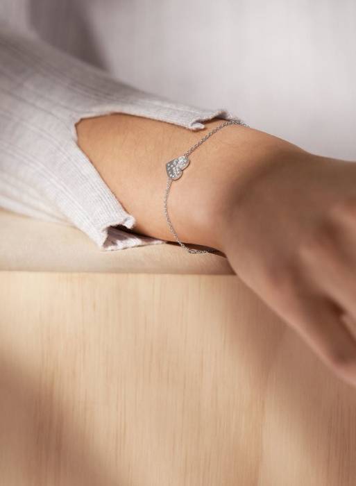 دستبند زنانه اسکاجن نقره ای مدل 5275