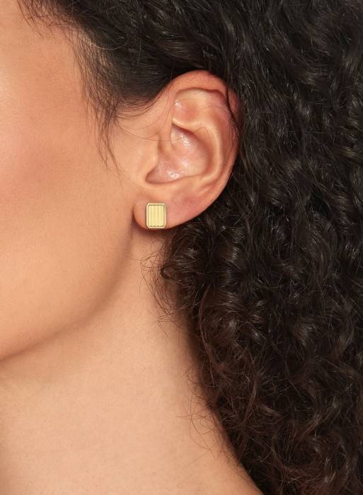 گوشواره زنانه تامی هیلفیگر طلایی مدل 7107