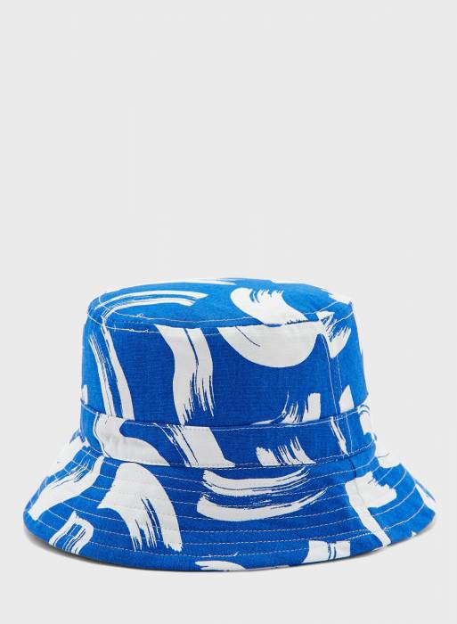 کلاه زنانه سفید آبی برند monki