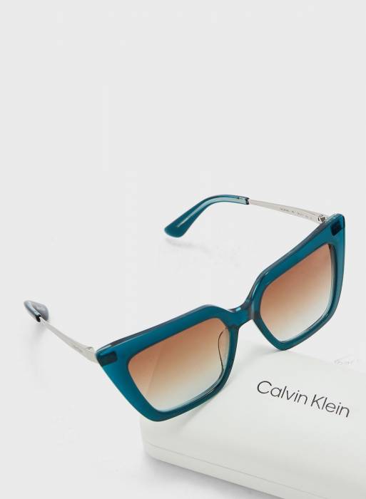 عینک آفتابی زنانه کلوین کلاین طلایی مدل 8896