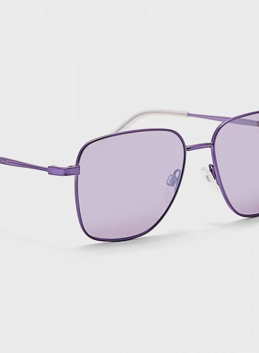عینک آفتابی زنانه دی کی ان وی بنفش مدل 8990