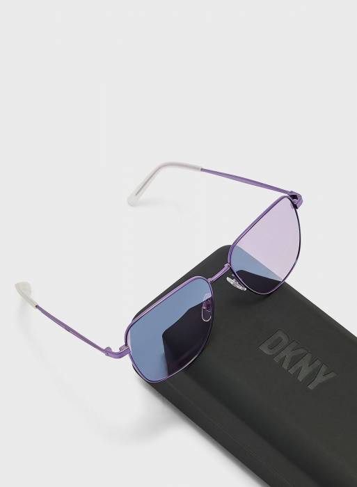 عینک آفتابی زنانه دی کی ان وی بنفش مدل 8990