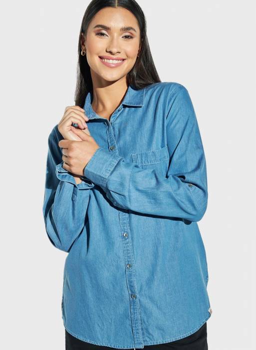 پیراهن جین زنانه لی کوپر آبی مدل 9537