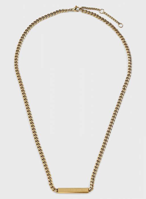گردنبند کلاسیک زنانه تامی هیلفیگر طلایی مدل 1089