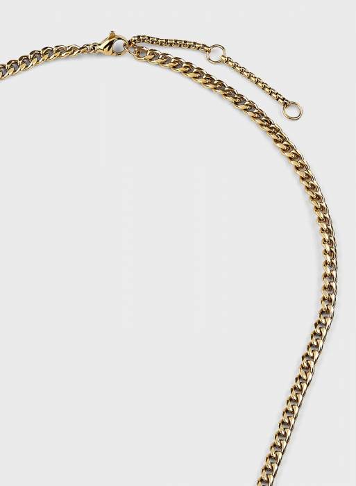 گردنبند کلاسیک زنانه تامی هیلفیگر طلایی مدل 1089