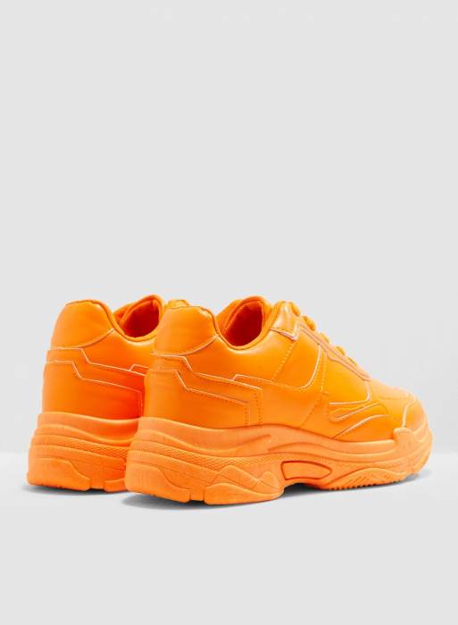 کفش اسپرت زنانه نارنجی نئونی برند public desire