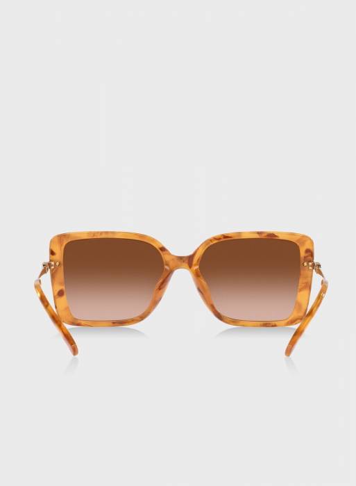 عینک آفتابی زنانه مایکل کورس طلایی نارنجی مدل 2130