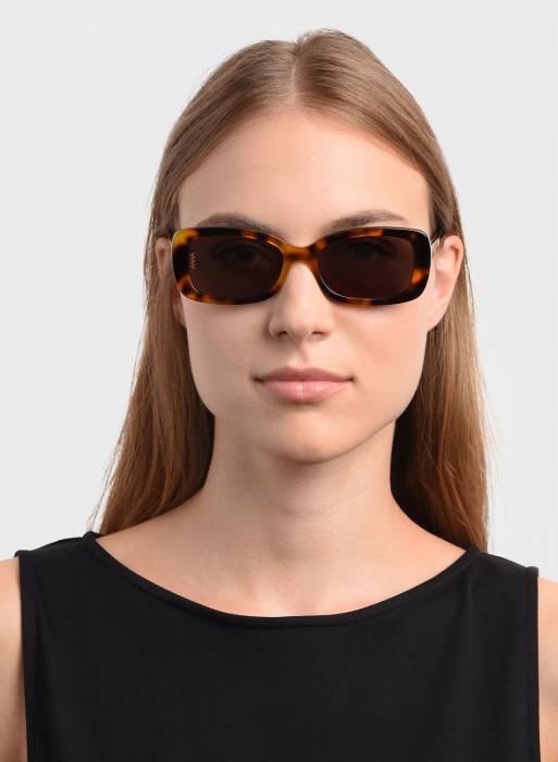 عینک آفتابی زنانه قهوه ای برند missoni