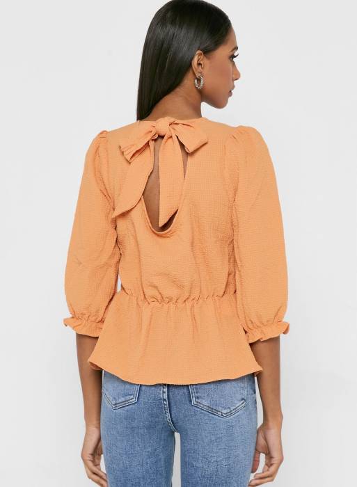 پیراهن زنانه نیولوک نارنجی مدل 4370