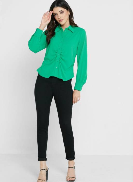 پیراهن زنانه اونلی سبز مدل 4430