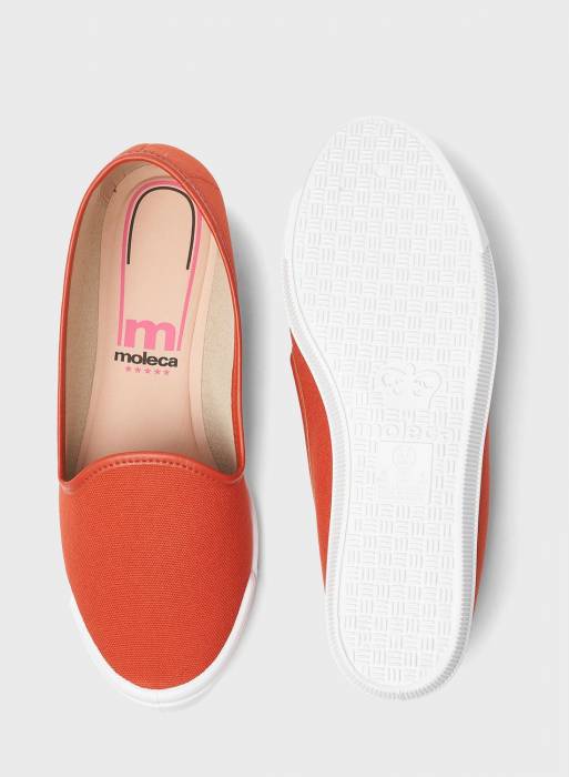 کفش راحت زنانه نارنجی برند moleca