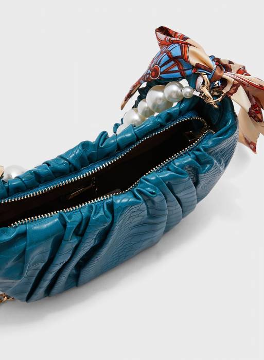 کیف کلاسیک زنانه آبی برند fyor