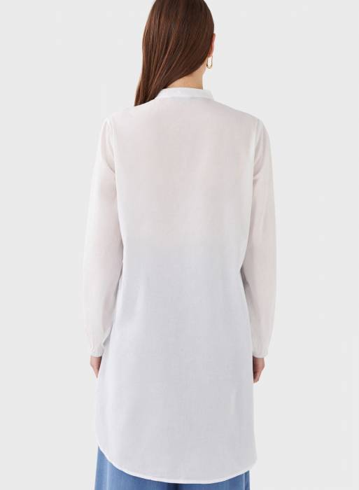 پیراهن زنانه ال سی وایکیکی سفید مدل 7541