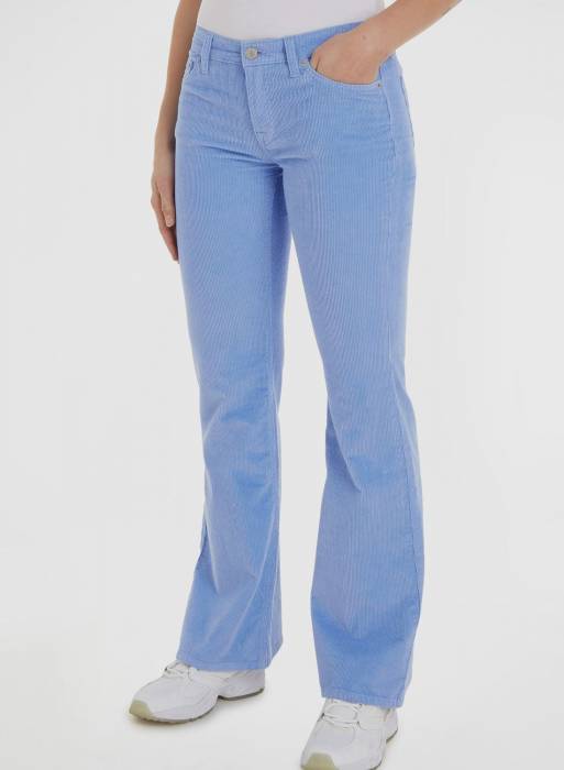 شلوار جین زنانه پارچه ای تامی هیلفیگر آبی مدل 7699