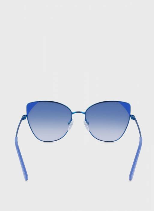 عینک آفتابی زنانه آبی برند karl lagerfeld مدل 7833