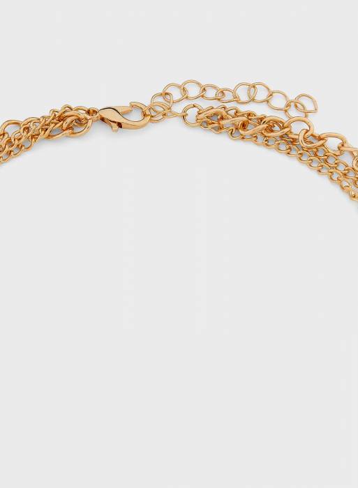 گردنبند زنانه طلایی برند ginger