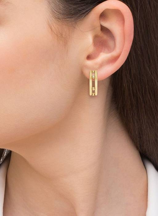 گوشواره زنانه تامی هیلفیگر طلایی مدل 1169