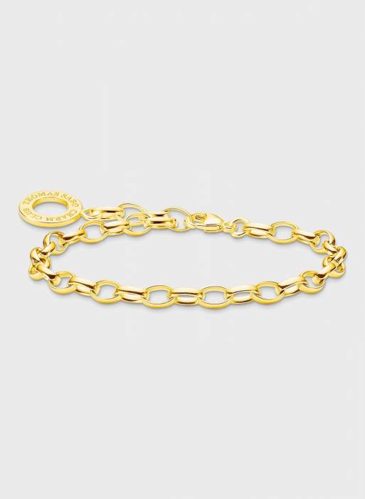 دستبند زنانه طلایی برند thomas