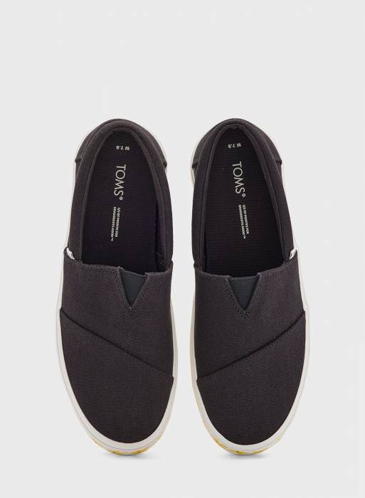 کفش راحت تخت زنانه تامز مشکی مدل 2555