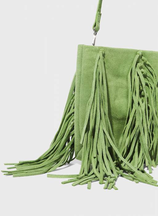 کیف چرم زنانه سبز برند parfois