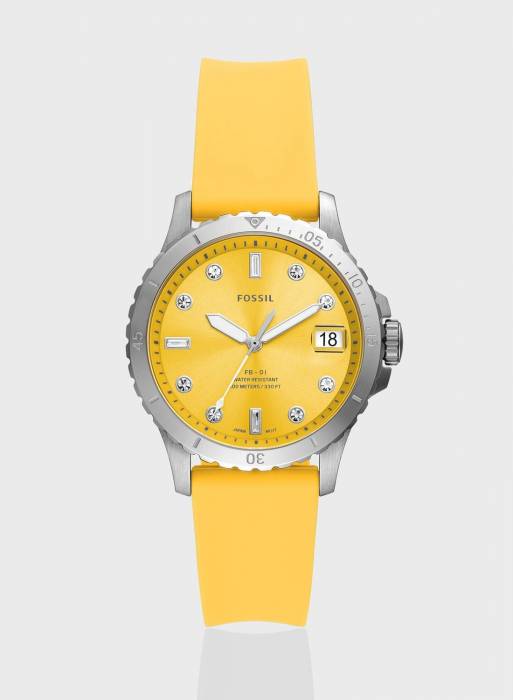 ساعت زنانه فسیل زرد مدل 3639
