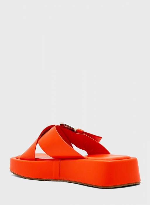 کفش لژدار زنانه نارنجی برند ella مدل 3672