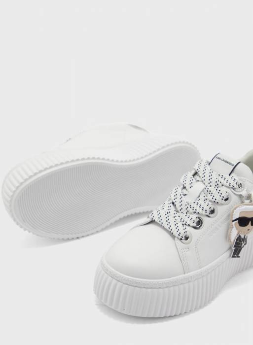 کفش اسپرت زنانه سفید برند karl lagerfeld مدل 3675