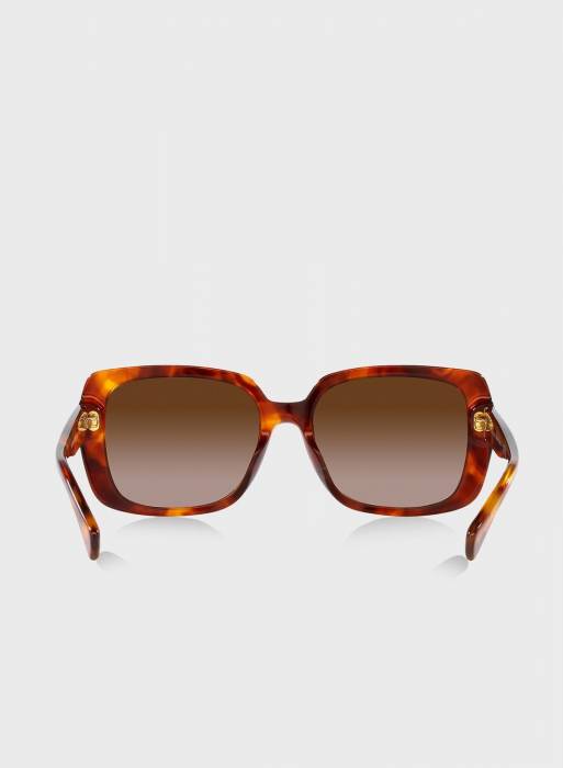 عینک آفتابی زنانه پولو رف لارن قهوه ای نارنجی