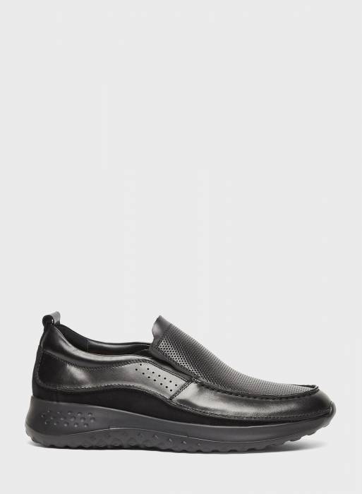 کفش راحت رسمی مردانه مشکی برند le confort مدل 1623